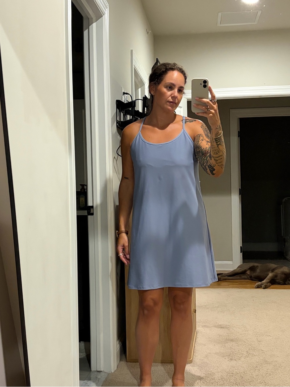 Light Blue Women's Slip Dress - Soft Sleepwear